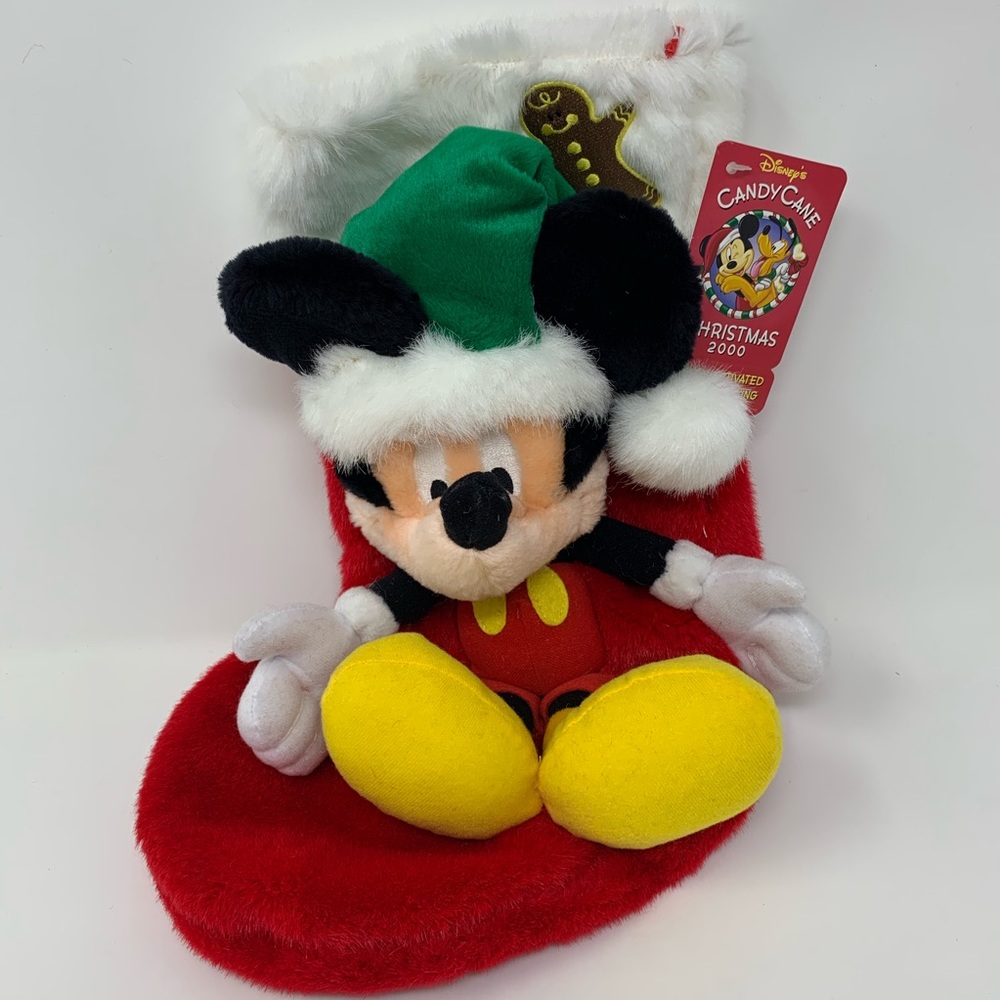 Mickey Mouse Disney’s Candy Cane Stocking Vintage